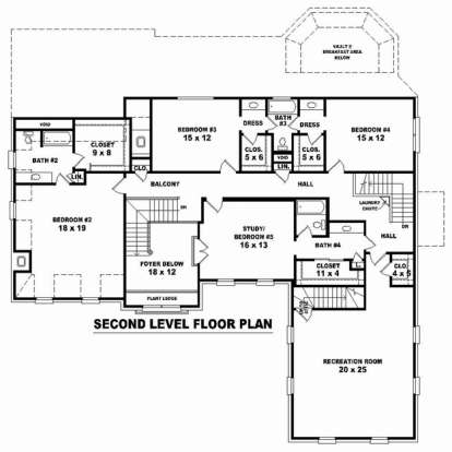 Floorplan 2 for House Plan #053-02509