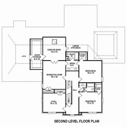 Floorplan 2 for House Plan #053-02511