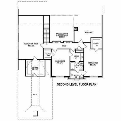 Floorplan 2 for House Plan #053-02522