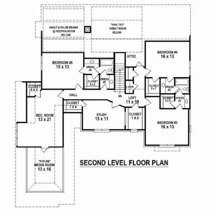 Floorplan 2 for House Plan #053-02525