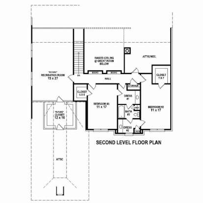 Floorplan 2 for House Plan #053-02527