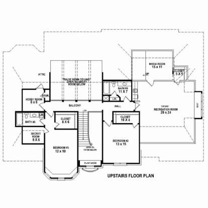 Floorplan 2 for House Plan #053-02530