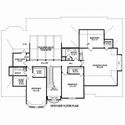 Floorplan 2 for House Plan #053-02531