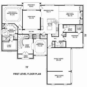 Floorplan 1 for House Plan #053-02534