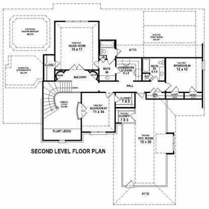 Floorplan 2 for House Plan #053-02534