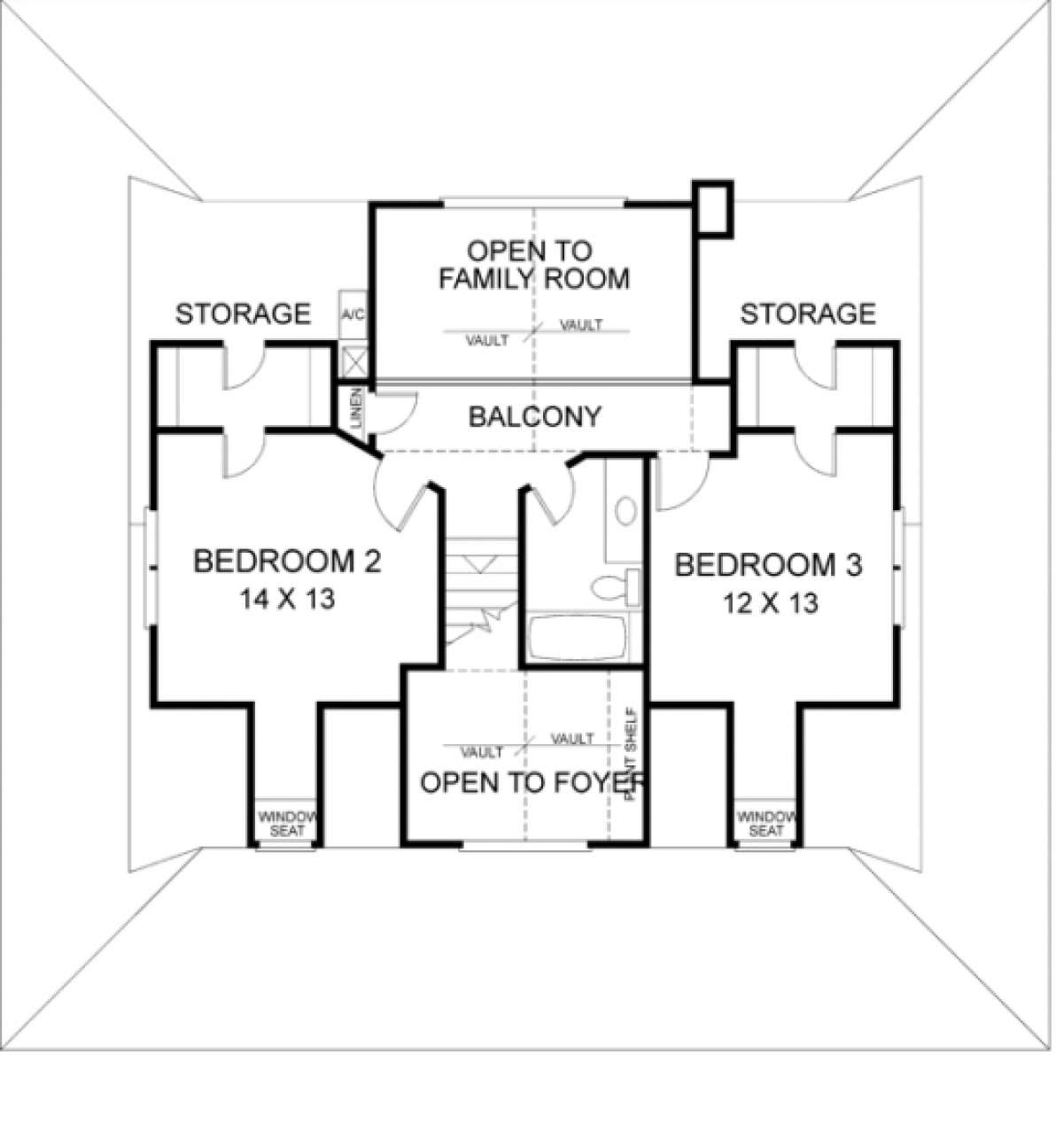 Second Floor for House Plan #036-00099