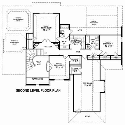 Floorplan 2 for House Plan #053-02535