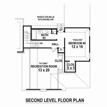 Floorplan 2 for House Plan #053-02536