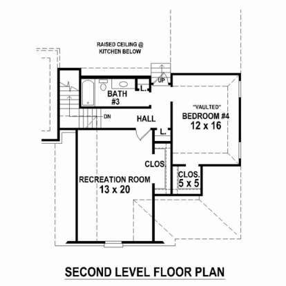 Floorplan 2 for House Plan #053-02537