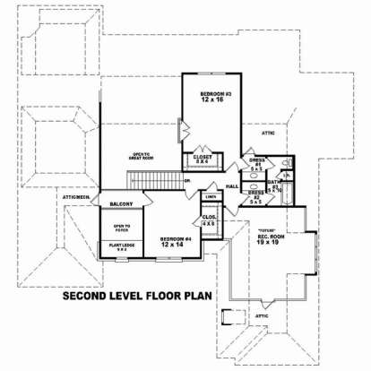Floorplan 2 for House Plan #053-02539