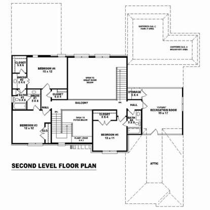 Floorplan 2 for House Plan #053-02540