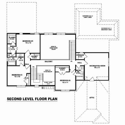 Floorplan 2 for House Plan #053-02541