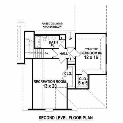 Floorplan 2 for House Plan #053-02543