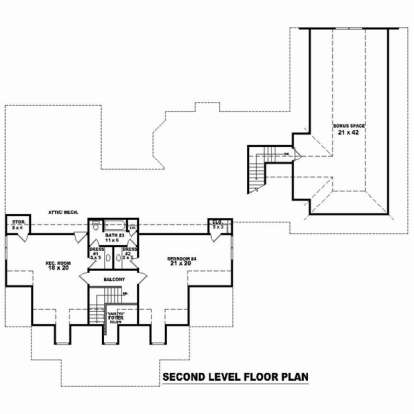 Floorplan 2 for House Plan #053-02544