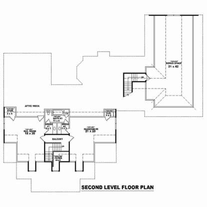 Floorplan 2 for House Plan #053-02546