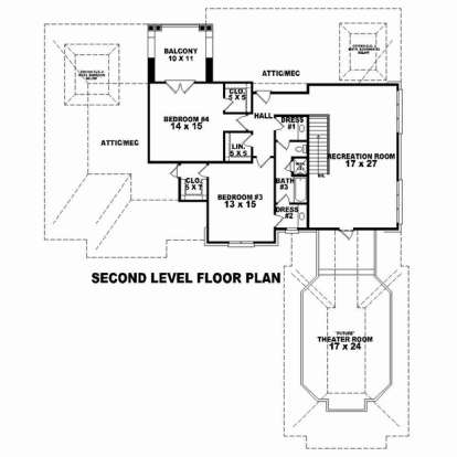 Floorplan 2 for House Plan #053-02548