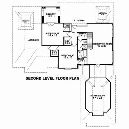 Floorplan 2 for House Plan #053-02549