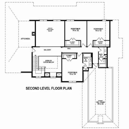 Floorplan 2 for House Plan #053-02550