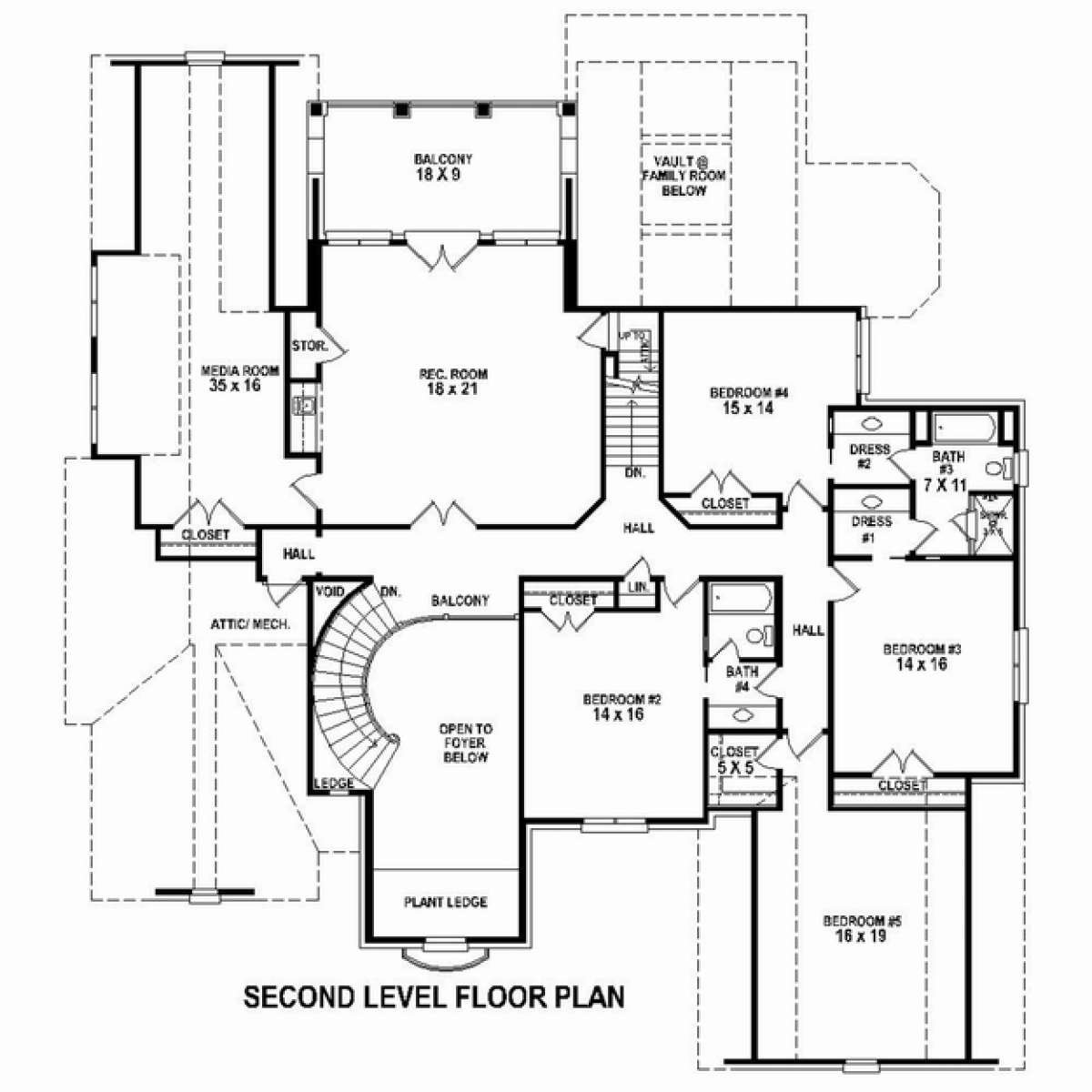 Floorplan 2 for House Plan #053-02561