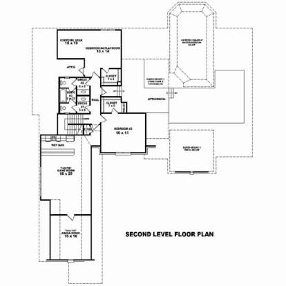 Floorplan 2 for House Plan #053-02568