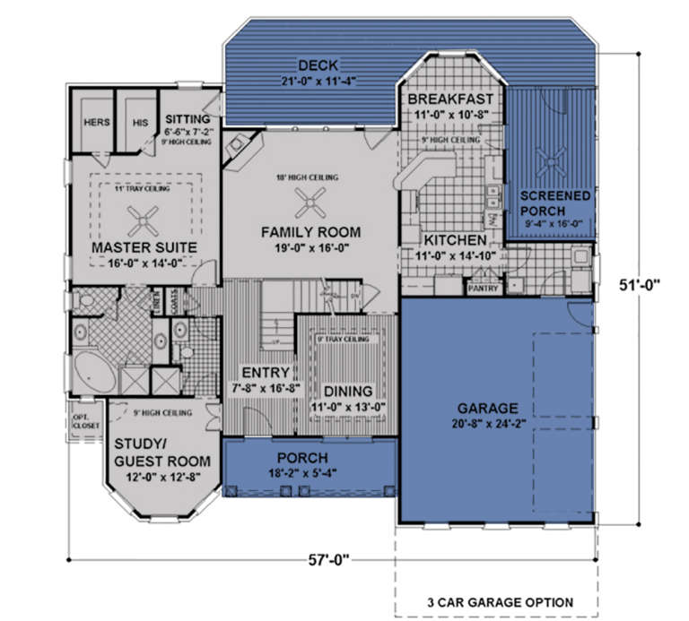House Plan House Plan #1088 Drawing 1