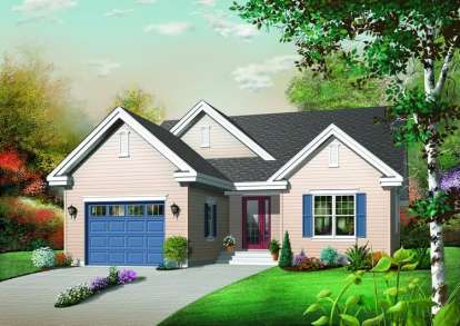 Traditional House Plan #034-00638 Elevation Photo
