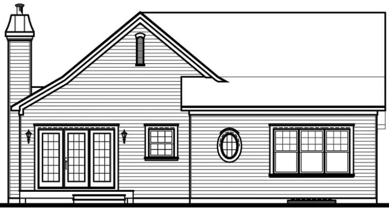 Country House Plan #034-00645 Elevation Photo