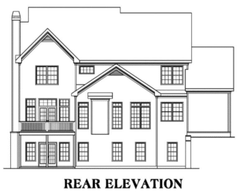 Southern House Plan #009-00092 Elevation Photo