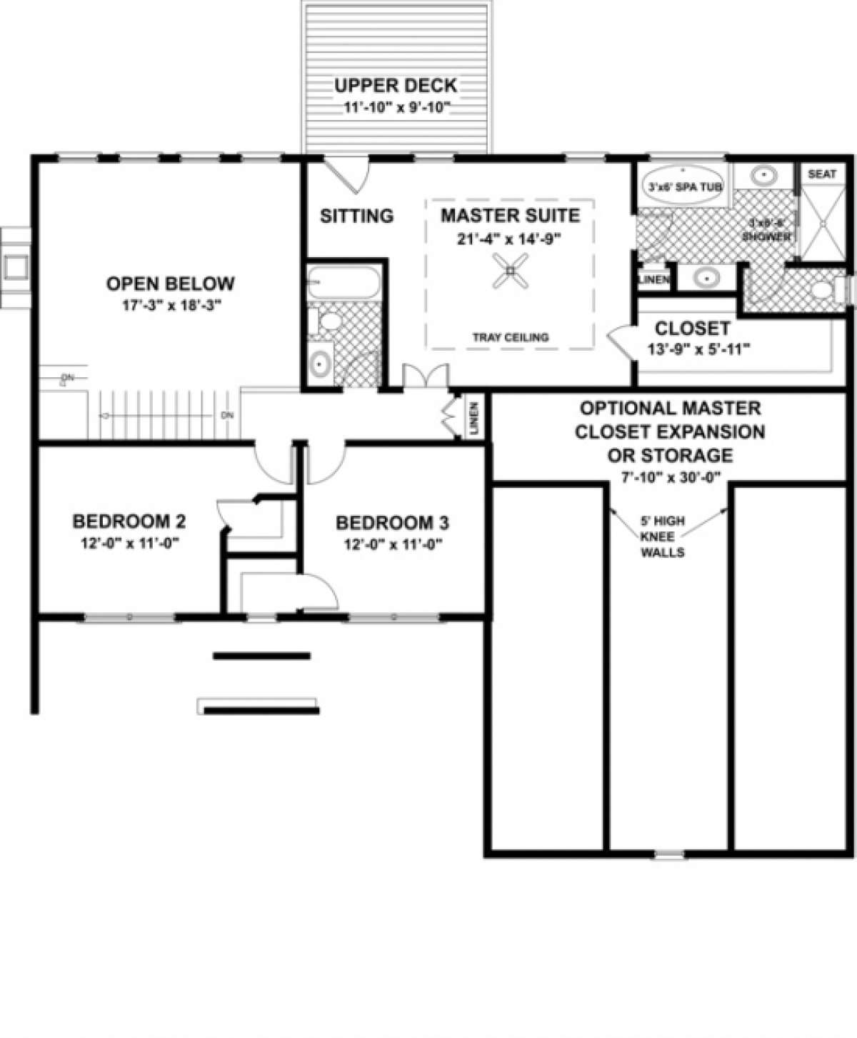 Second Floor for House Plan #036-00104