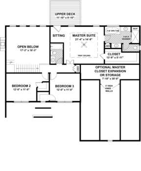 Second Floor for House Plan #036-00104