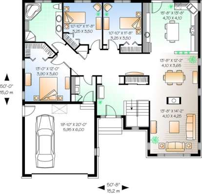 House Plan House Plan #10900 Drawing 1