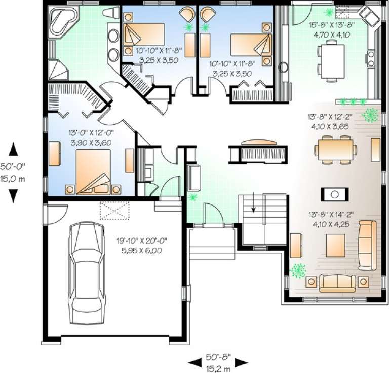 House Plan House Plan #10900 Drawing 1