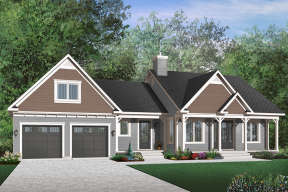 Country House Plan #034-00650 Elevation Photo
