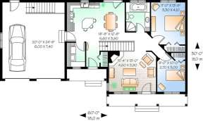 Main Floor for House Plan #034-00650