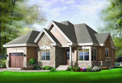 European House Plan #034-00652 Elevation Photo