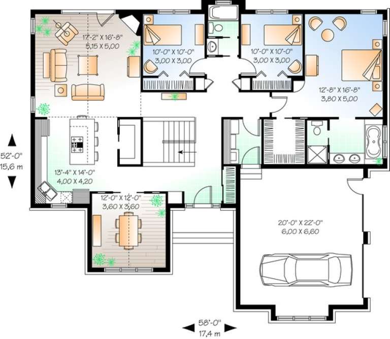 House Plan House Plan #10907 Drawing 1