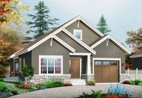 Craftsman House Plan #034-00657 Elevation Photo