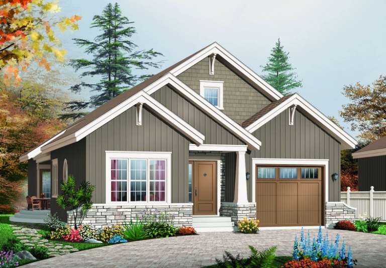 Craftsman House Plan #034-00657 Elevation Photo