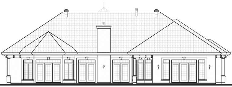 European House Plan #034-00661 Elevation Photo