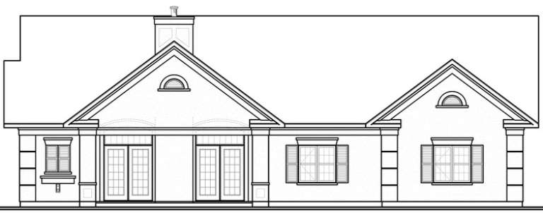 Florida House Plan #034-00663 Elevation Photo