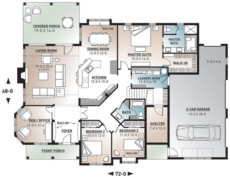 House Plan House Plan #10916 Drawing 1