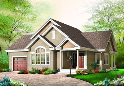 3 Bed, 1 Bath, 1456 Square Foot House Plan - #034-00665