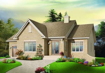 European House Plan #034-00667 Elevation Photo