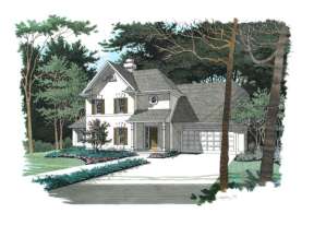 Traditional House Plan #036-00106 Elevation Photo