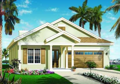 Ranch House Plan #034-00670 Elevation Photo