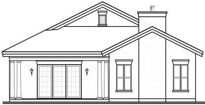 Ranch House Plan #034-00670 Elevation Photo