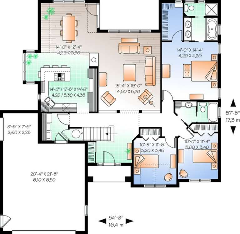 House Plan House Plan #10929 Drawing 1