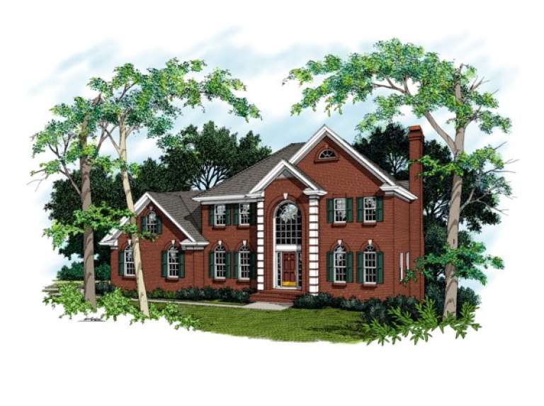 Traditional House Plan #036-00107 Elevation Photo