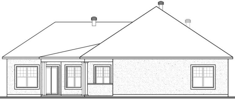 Florida House Plan #034-00678 Elevation Photo
