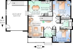 Floorplan 1 for House Plan #034-00680